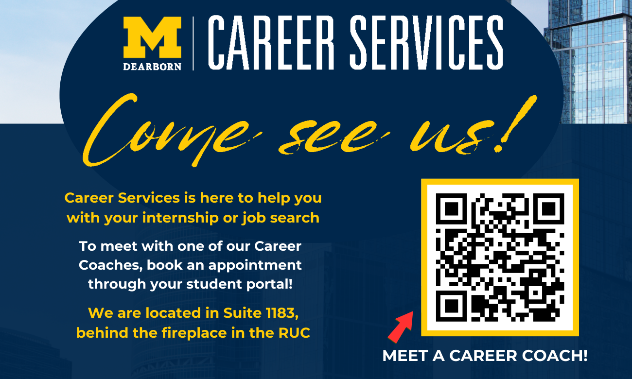 Come see us flyer with qr code to schedule an appoitment