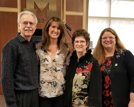 Greg Schatzle, Mallory Simpson, LeAnn Nickelsen, and Susan Everett at the Jean and Ken Simpson Event.